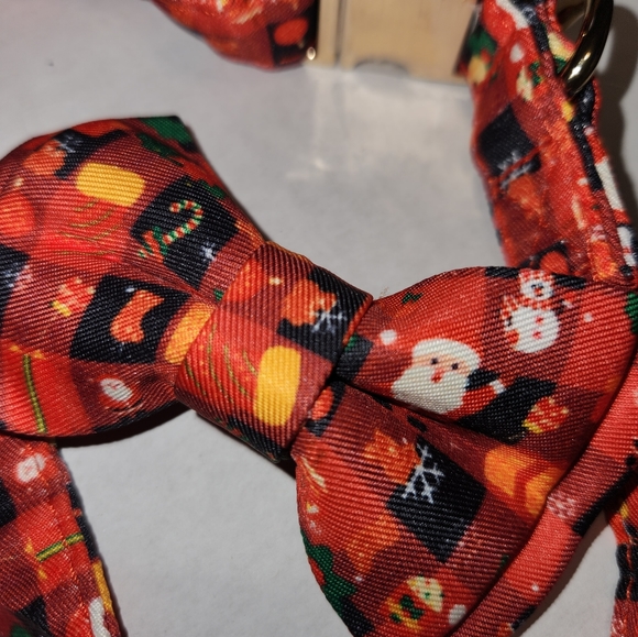 NWOT 3 piece christmas themed dog collar - Picture 5 of 5